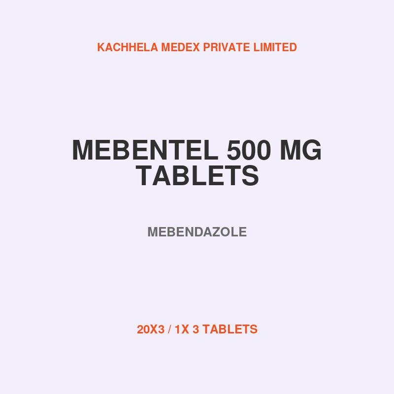 MEBENTEL 500 MG TABLETS